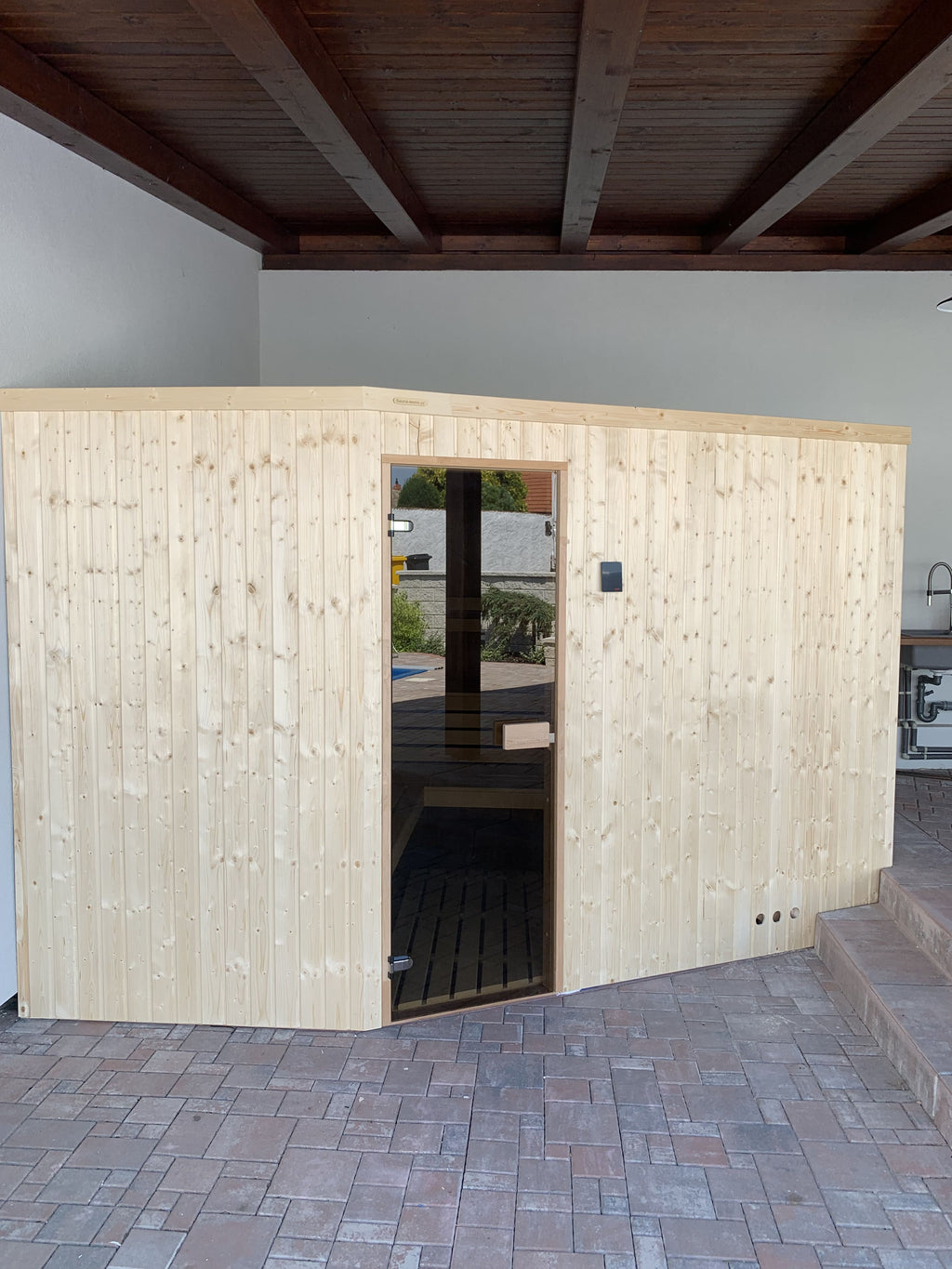 Cedrová finská sauna - 300x200 cm