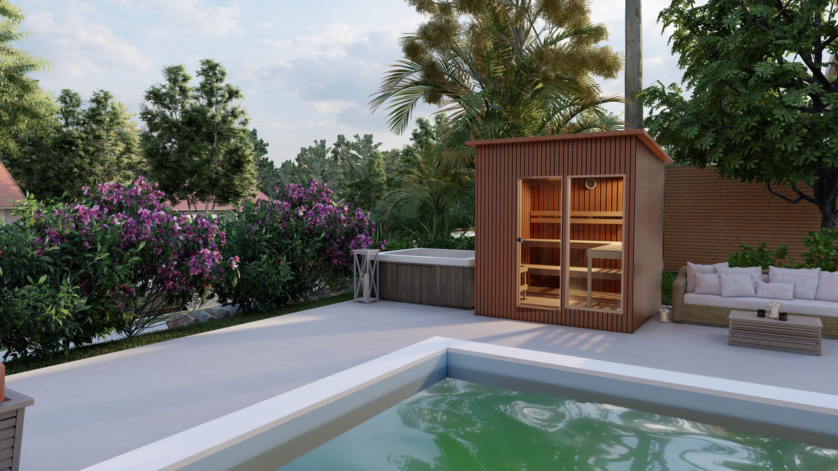 Cedrová zahradní sauna - 230x210 cm