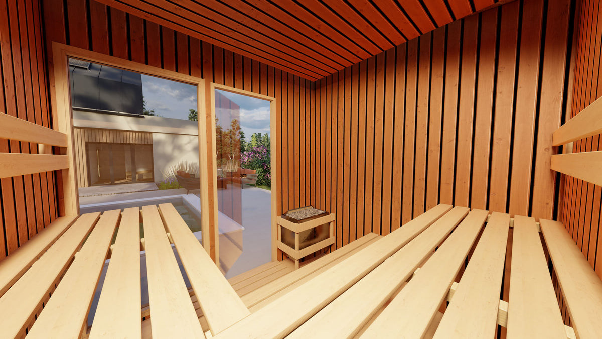 Cedrová zahradní sauna - 230x210 cm
