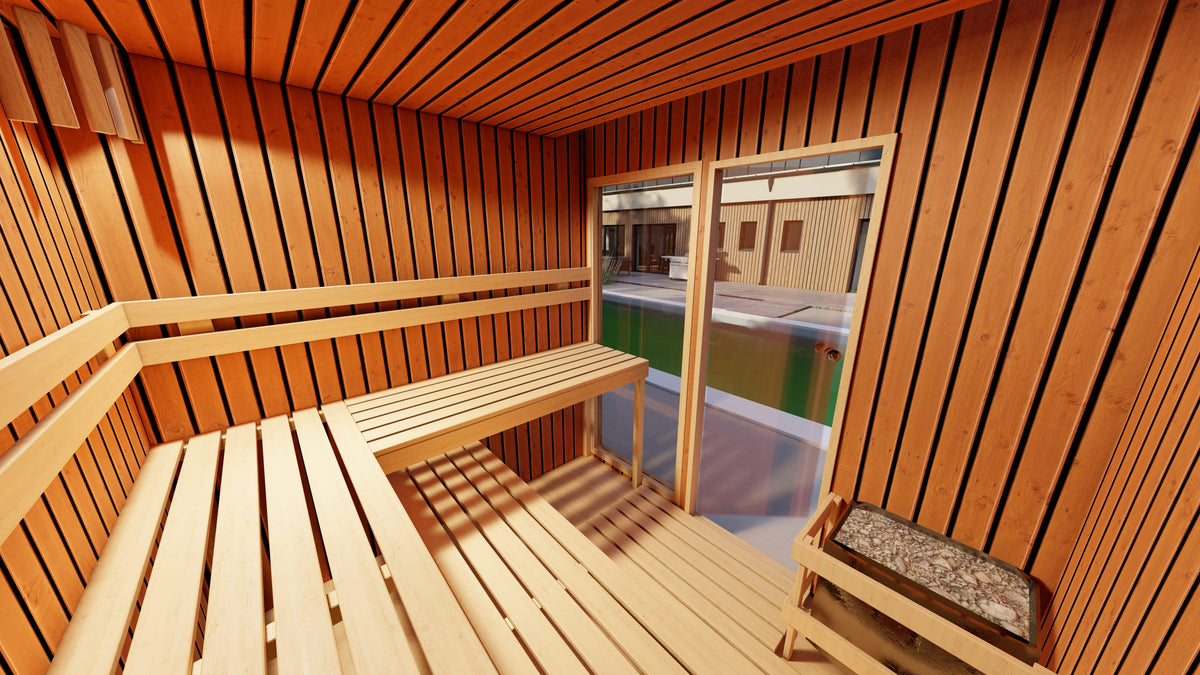 Cedrová zahradní sauna - 230x210 cm